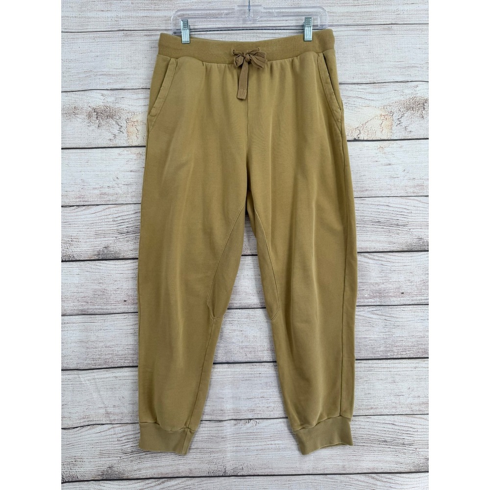 Frame Sweatpants Women Medium Vintage Camel Organic Pima Cotton Joggers LWKB0136
